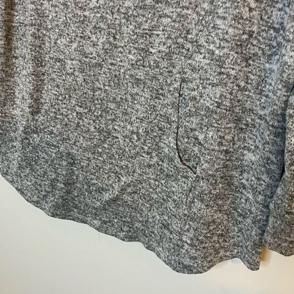 No Comment Heathered Gray Cowl Neck Sweater Top Size 1X - Picture 3 of 10